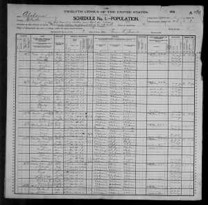 1900 Census Mose Robinson